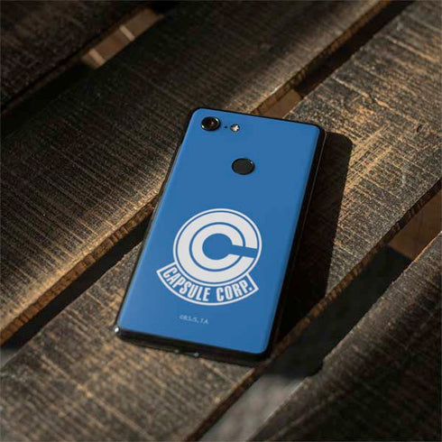 Dragon Ball Z Capsule Corp Google Pixel 3 Skin